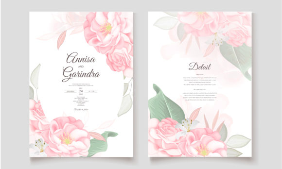 Download Romantic Wedding Invitation Card Flower - Lower Collection