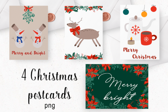 Download Christmas Postcard Printable. - Card Collection